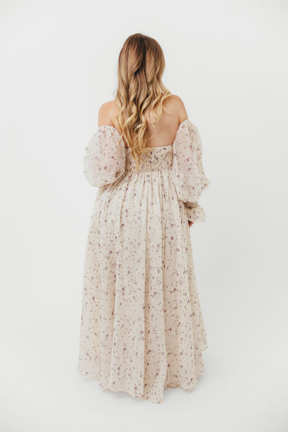 Dear Lily Maxi Dress in Lilac - Bump Friendly