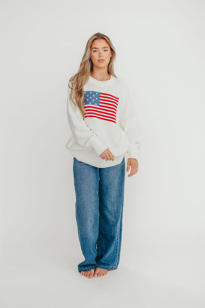 Jade Drawstring Wide Leg Jean in Baltic