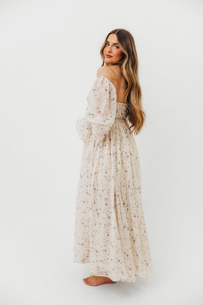 Dear Lily Maxi Dress in Lilac - Bump Friendly