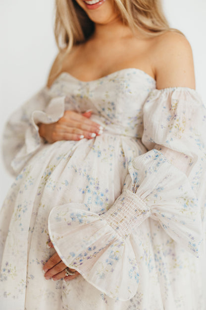 Dear Skye Floral Dress in Blue