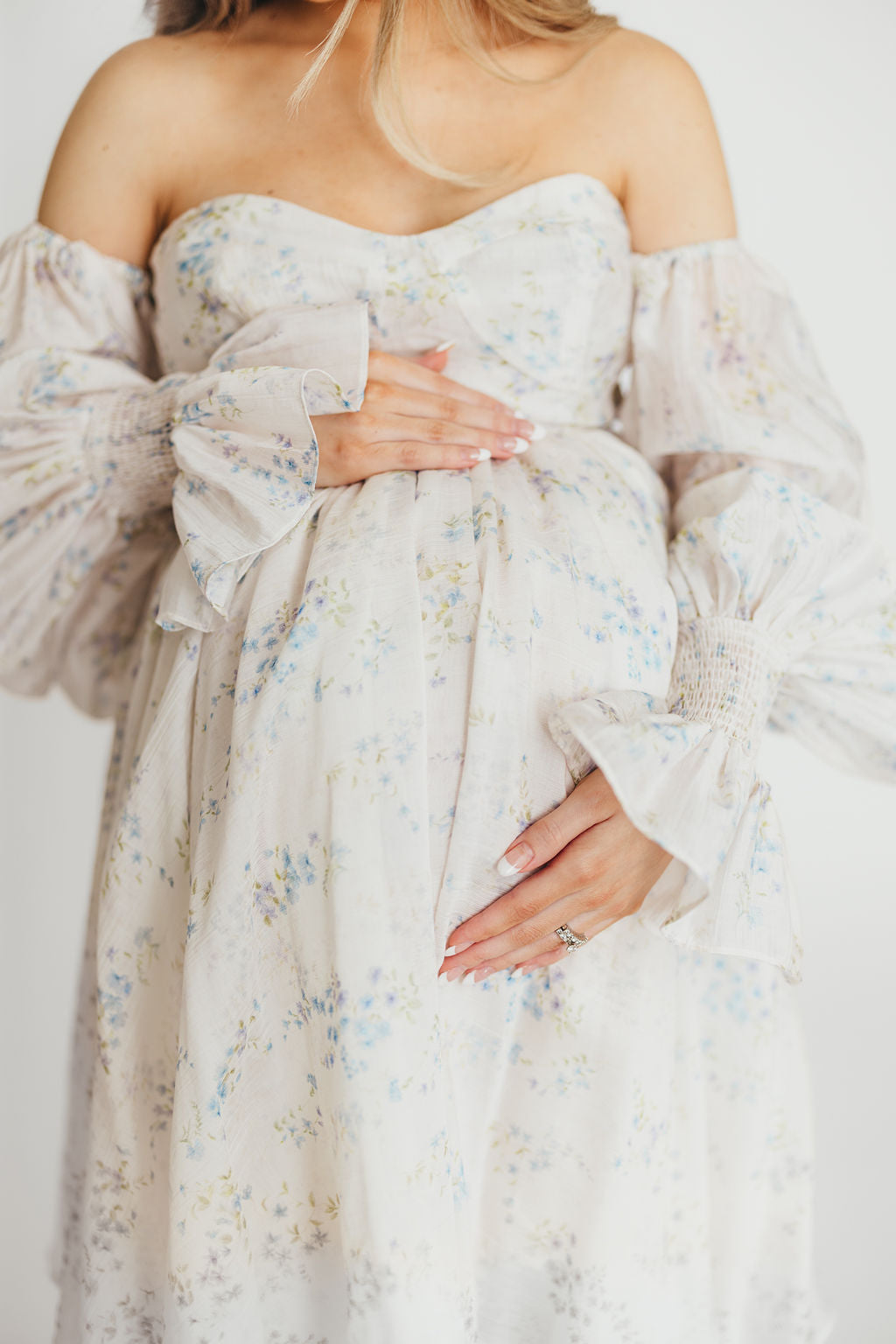 Dear Skye Floral Dress in Blue