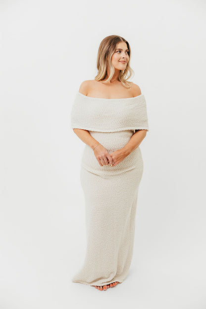 Brit Maxi Dress in Cream