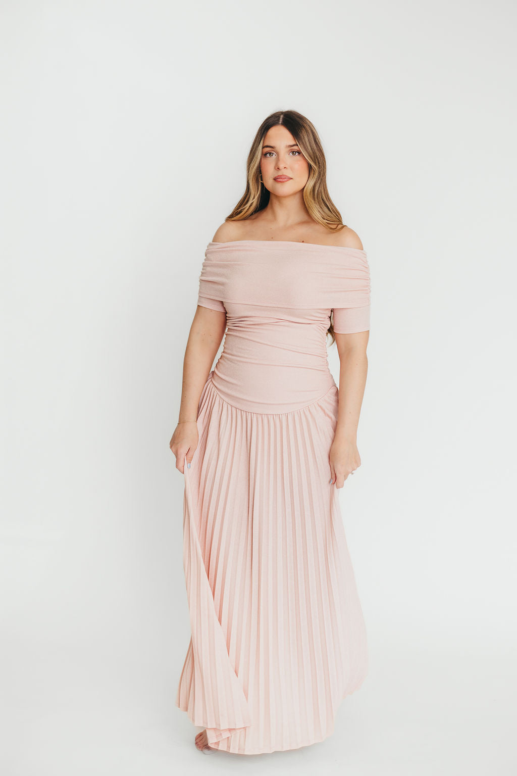 The Lennox Maxi Dress in Dusty Pink