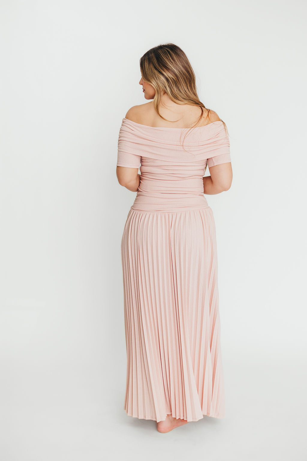 The Lennox Maxi Dress in Dusty Pink