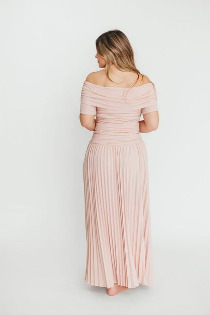 The Lennox Maxi Dress in Dusty Pink