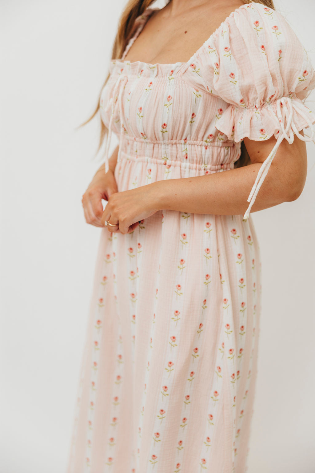 Savanna Steppe 100% Cotton Dress in Pink Rose - Bump Friendly & Inclusive Sizing