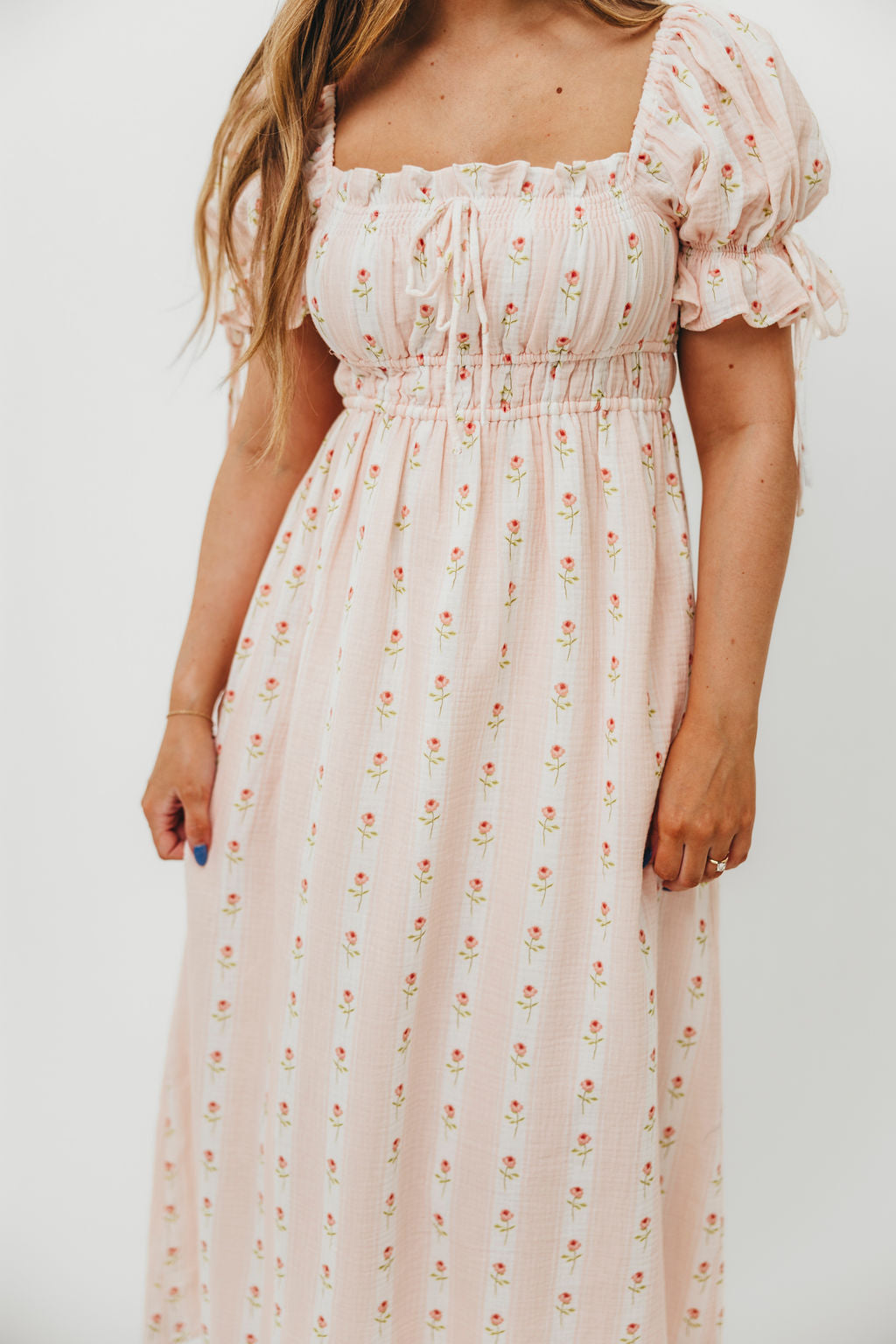 Savanna Steppe 100% Cotton Dress in Pink Rose - Bump Friendly & Inclusive Sizing