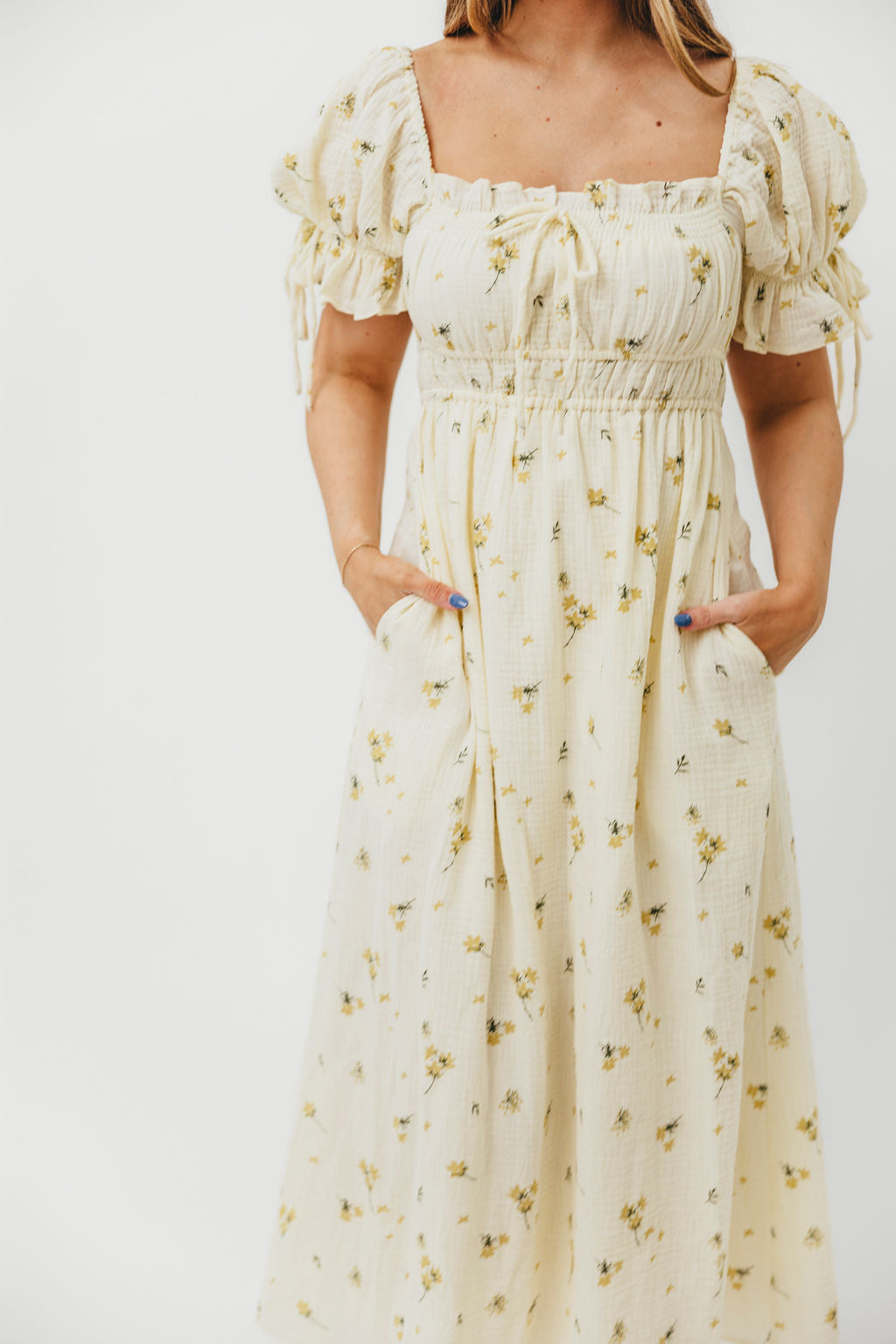 Savanna Steppe 100% Cotton Dress in Cream - Bump Friendly & Inclusive Sizing (S-3XL)