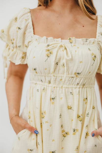 Savanna Steppe 100% Cotton Dress in Cream - Bump Friendly & Inclusive Sizing (S-3XL)