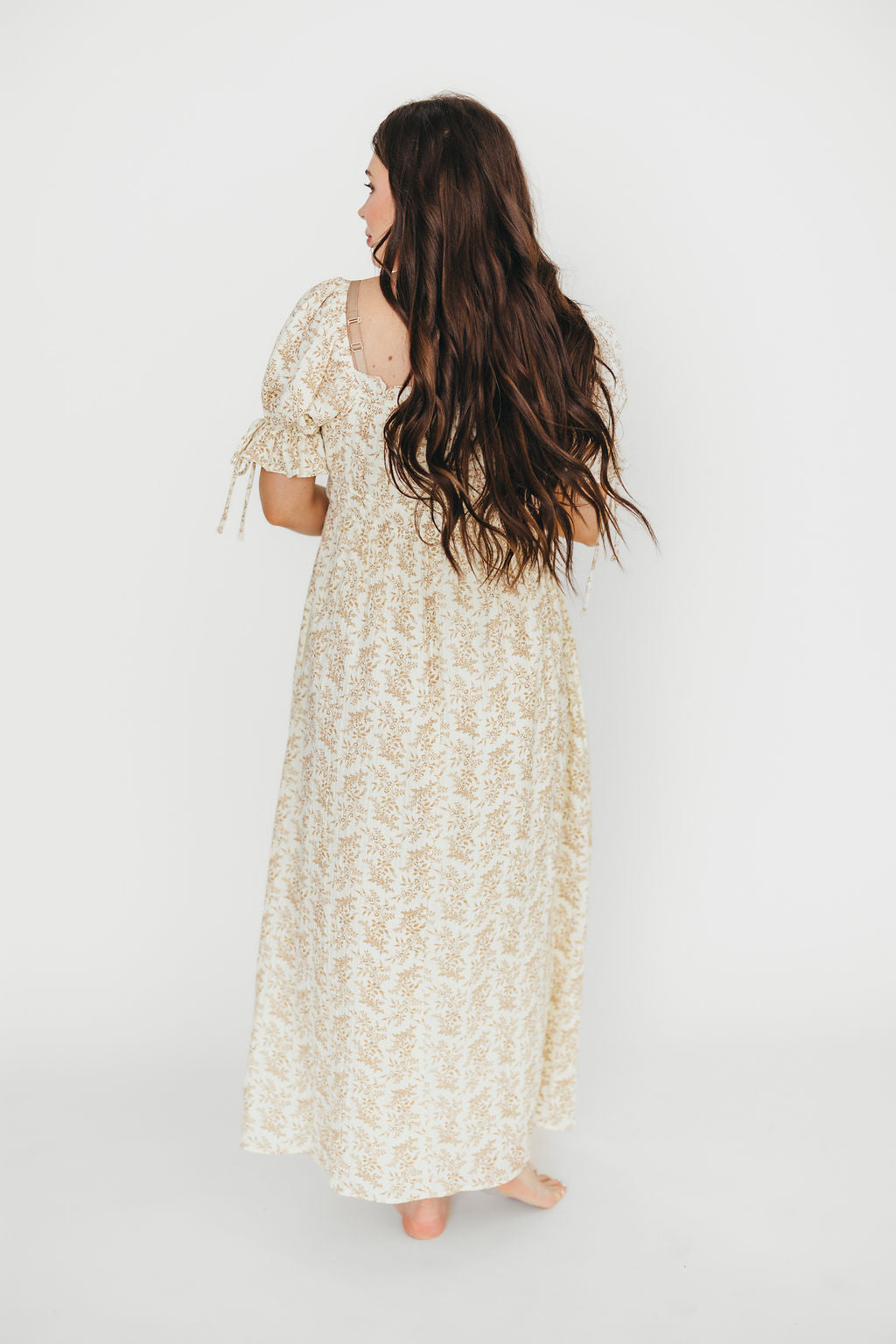 Savanna Steppe 100% Cotton Dress in Taupe - Bump Friendly & Inclusive Sizing (S-3XL)