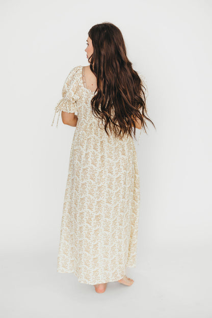 Savanna Steppe 100% Cotton Dress in Taupe - Bump Friendly & Inclusive Sizing (S-3XL)