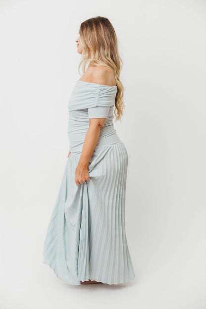 The Lennox Maxi Dress in Dusty Blue