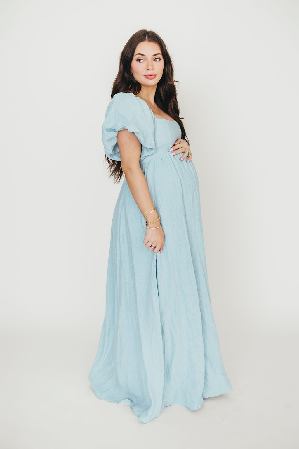 Candace Maxi Dress in Light Blue