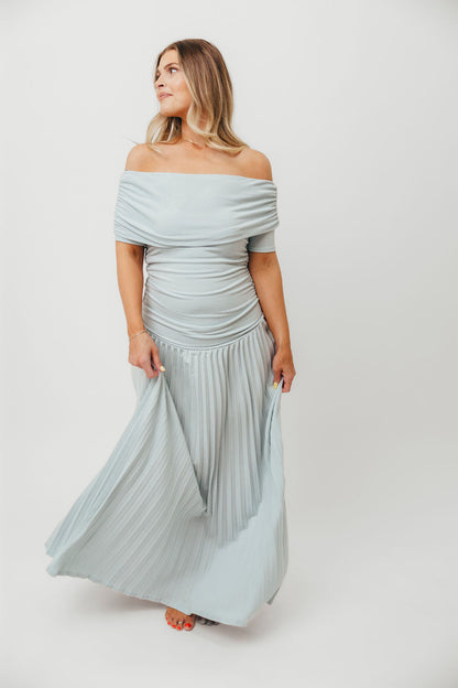 The Lennox Maxi Dress in Dusty Blue