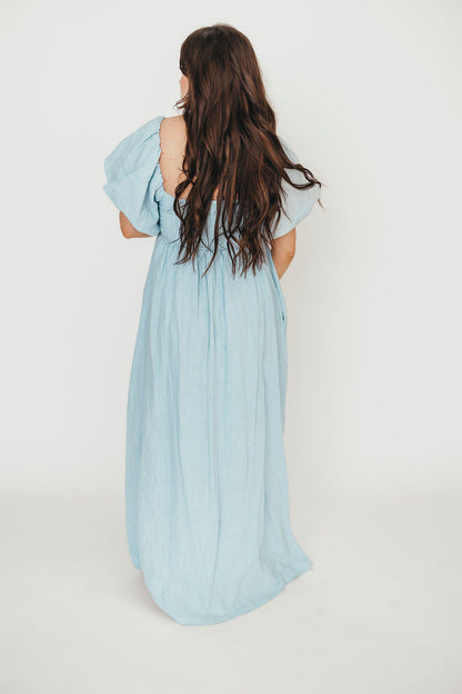 Candace Maxi Dress in Light Blue