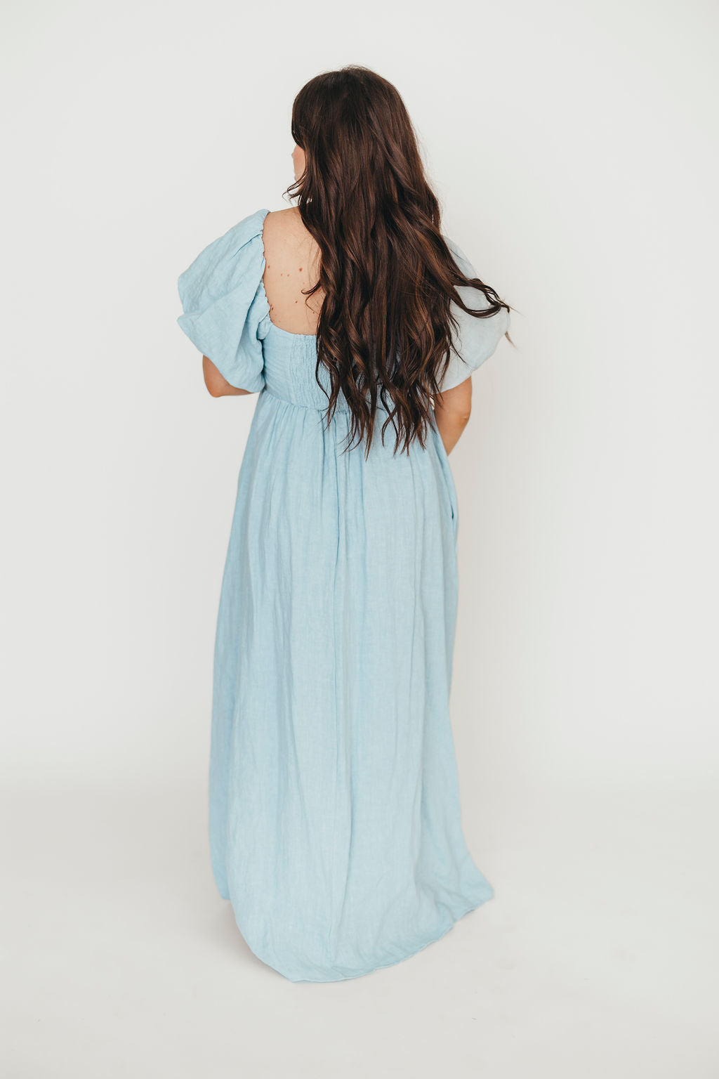 Candace Maxi Dress in Light Blue