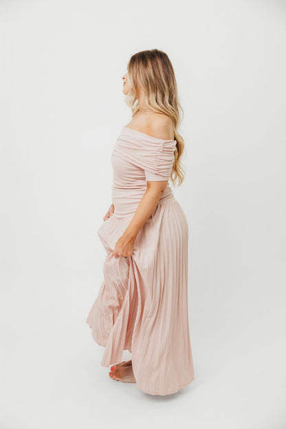 The Lennox Maxi Dress in Dusty Pink
