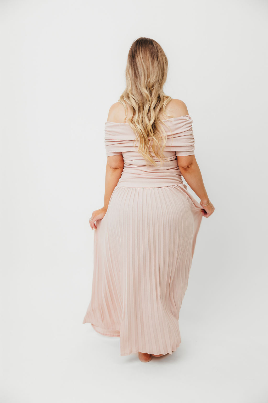 The Lennox Maxi Dress in Dusty Pink