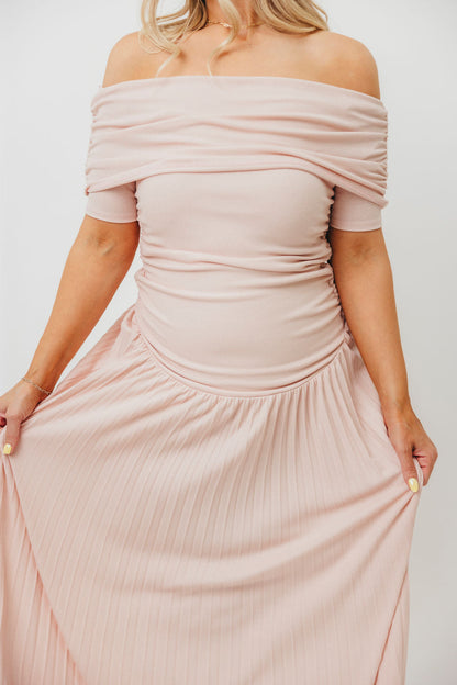 The Lennox Maxi Dress in Dusty Pink