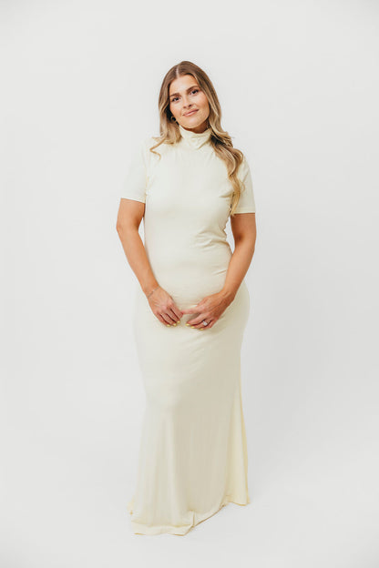Ellis Maxi Dress in Ivory - Bump Friendly