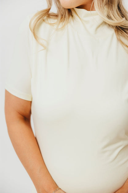Ellis Maxi Dress in Ivory - Bump Friendly