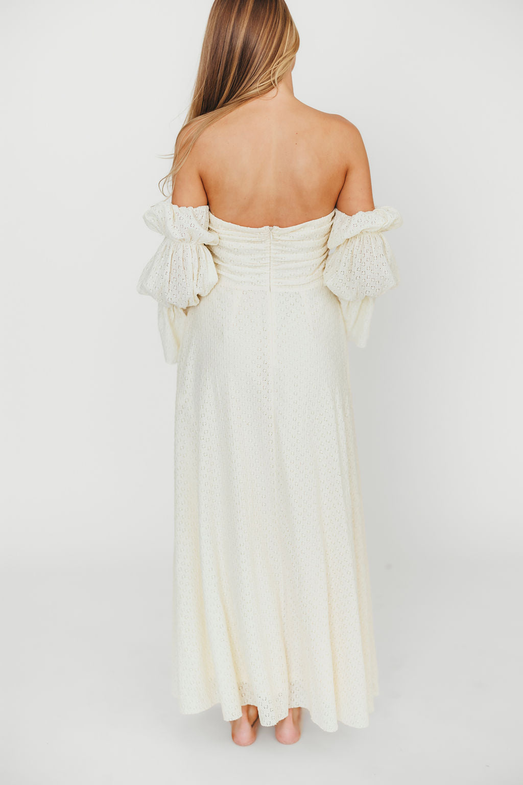 Corrine Tiered Sleeve Maxi Dress with Pockets in Butter Yellow - Bump Friendly