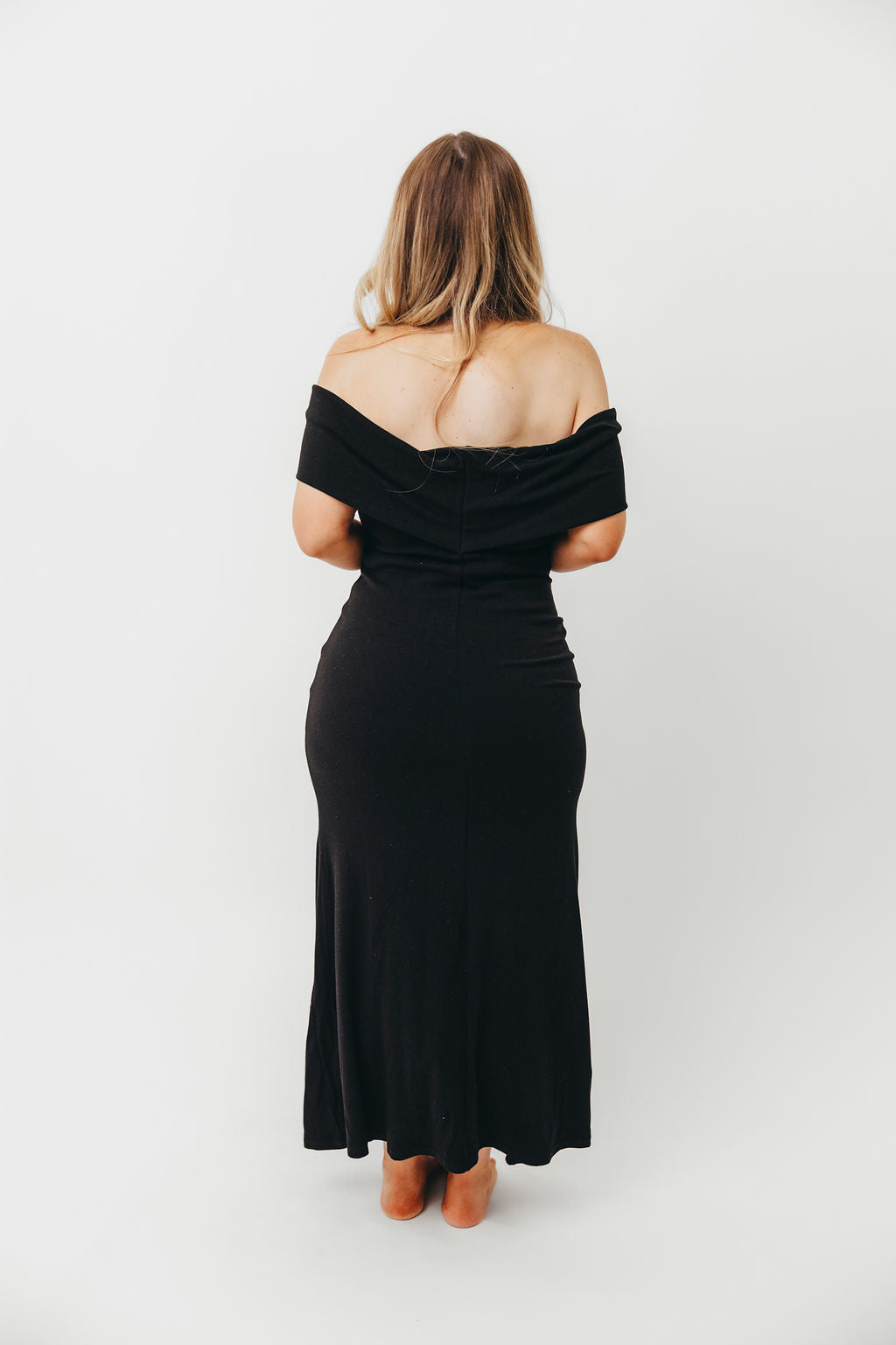 Monroe Maxi Dress in Black - Bump Friendly
