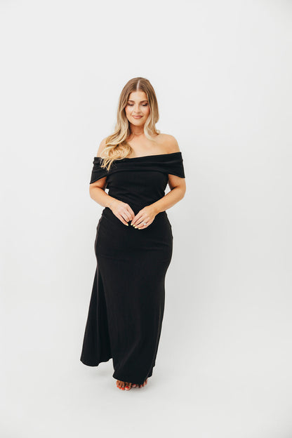 Monroe Maxi Dress in Black - Bump Friendly