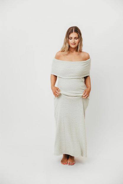 Brit Maxi Dress in Seafoam - Bump Friendly