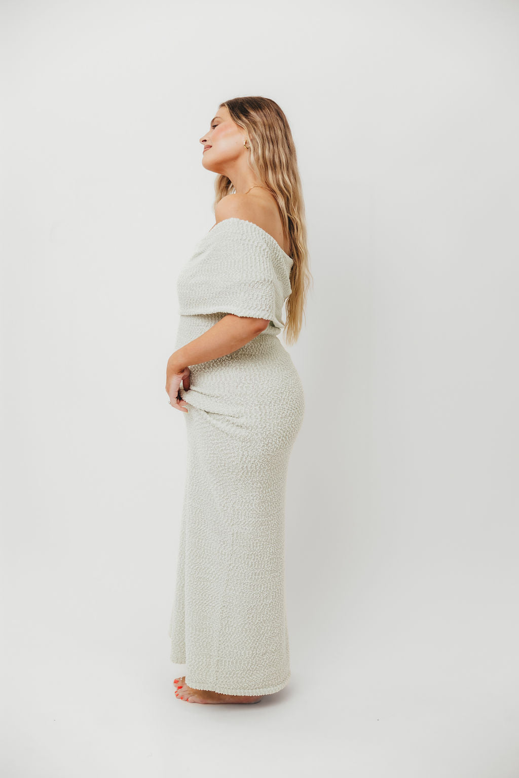 Brit Maxi Dress in Seafoam - Bump Friendly
