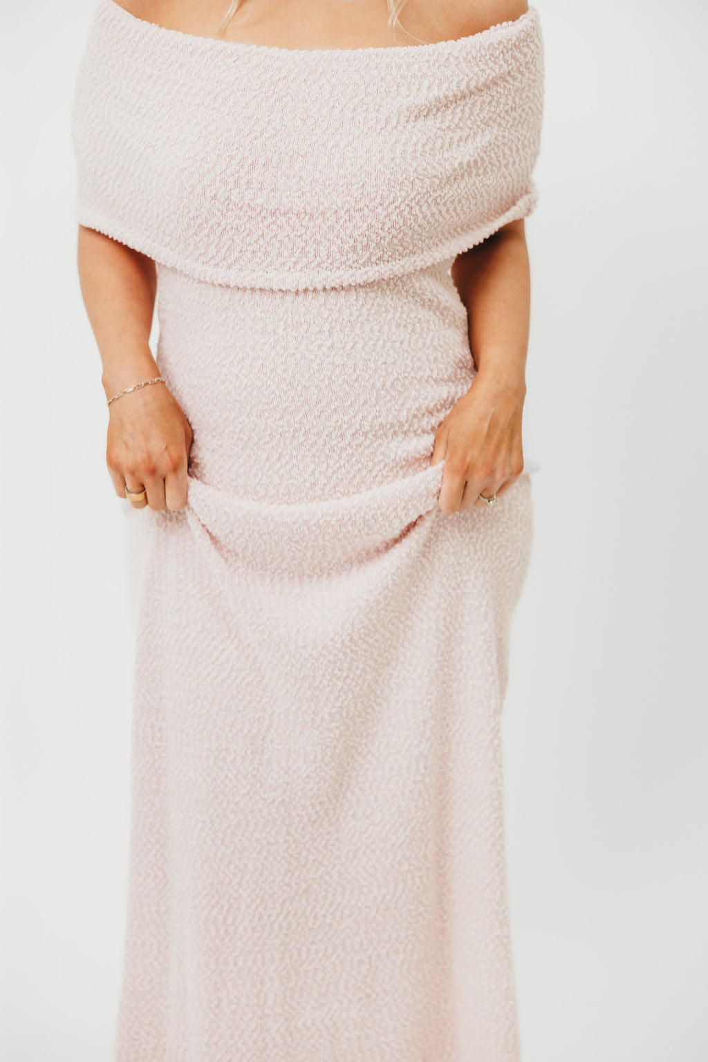 Brit Maxi Dress in Dusty Pink - Bump Friendly