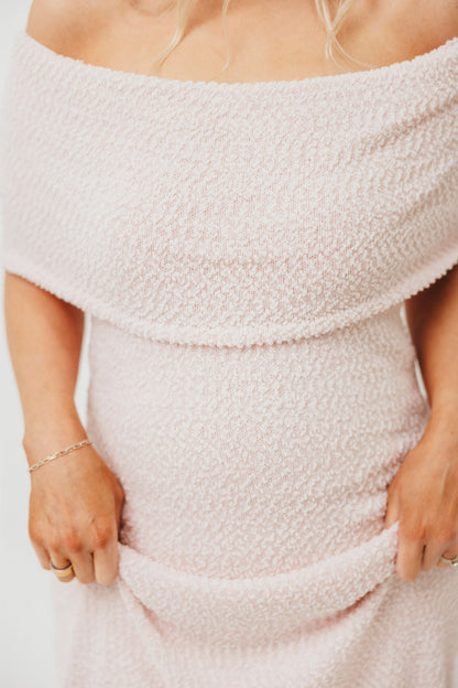 Brit Maxi Dress in Dusty Pink - Bump Friendly