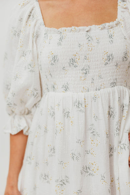 Livvy 100% Cotton  Maxi Dress in Chamomile - Bump Friendly & Inclusive Sizing