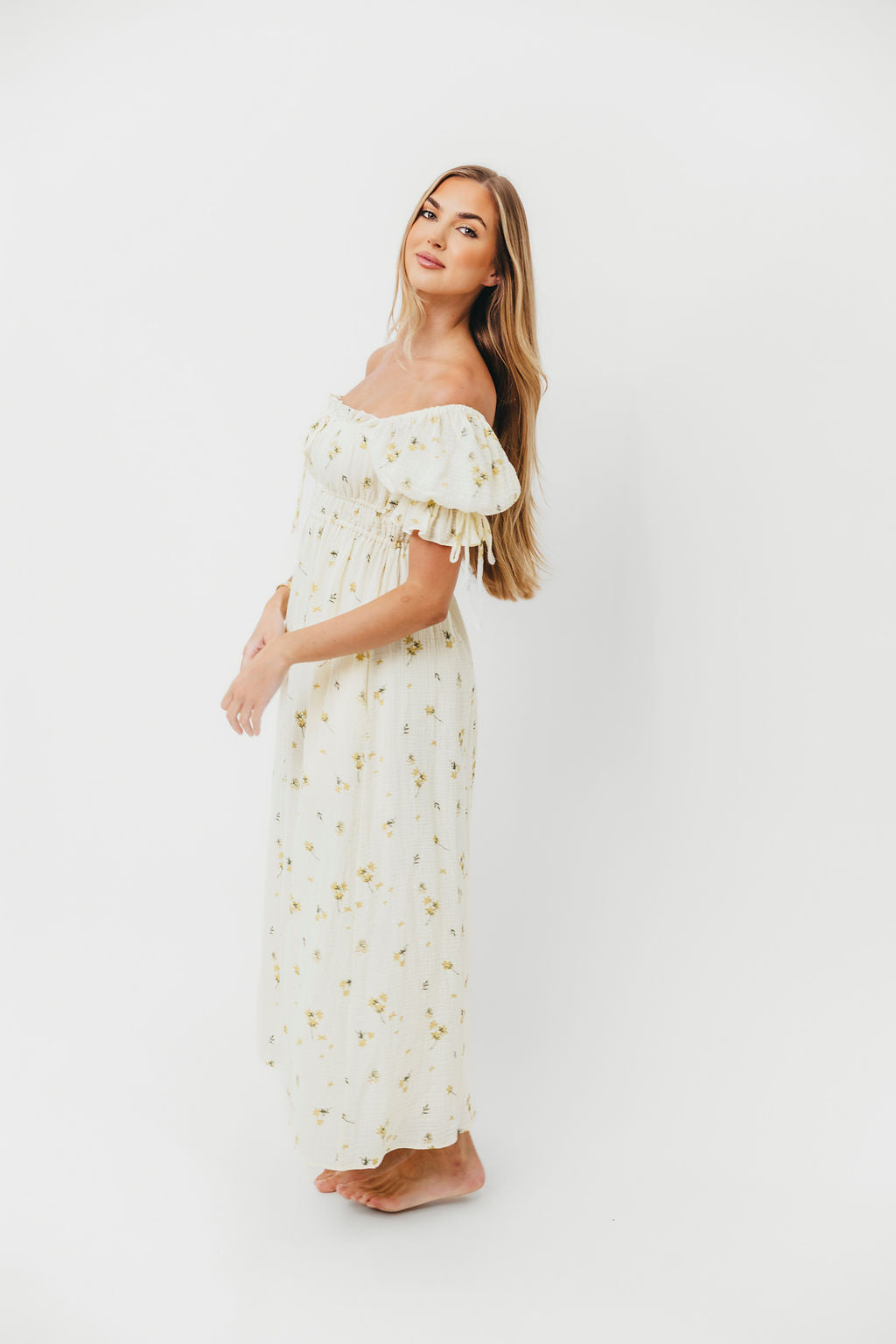 Savanna Steppe 100% Cotton Dress in Cream - Bump Friendly & Inclusive Sizing (S-3XL)