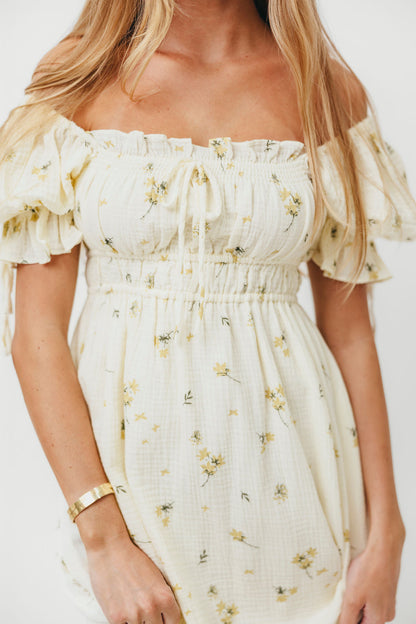 Savanna Steppe 100% Cotton Dress in Cream - Bump Friendly & Inclusive Sizing (S-3XL)