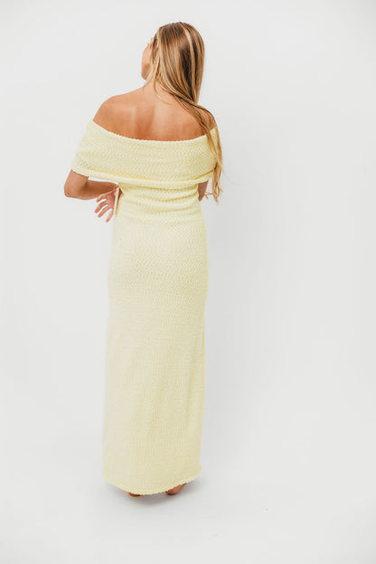 Brit Maxi Dress in Butter Yellow - Bump Friendly