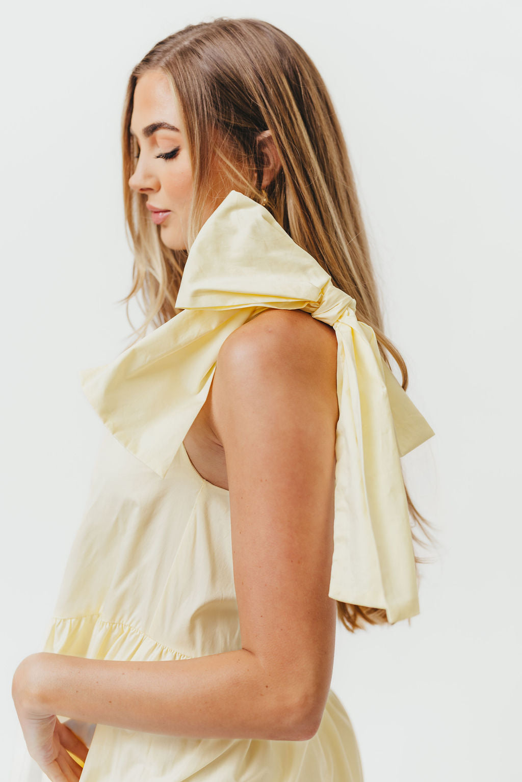 Jordan One-Shoulder Maxi Dress in Vanilla - Bump Friendly