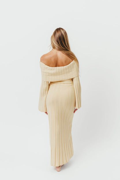 Evella Maxi Dress in Butter Yellow - Bump Friendly & Inclusive Sizing