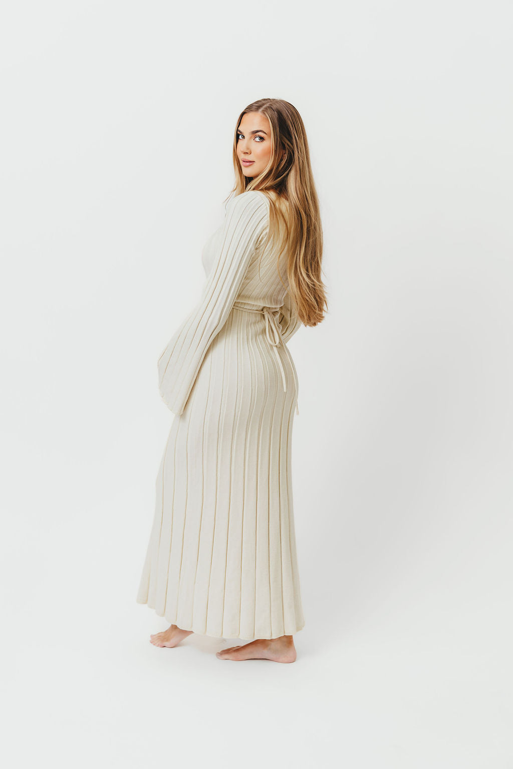 Rowan Square Neck Maxi Dress in Cream