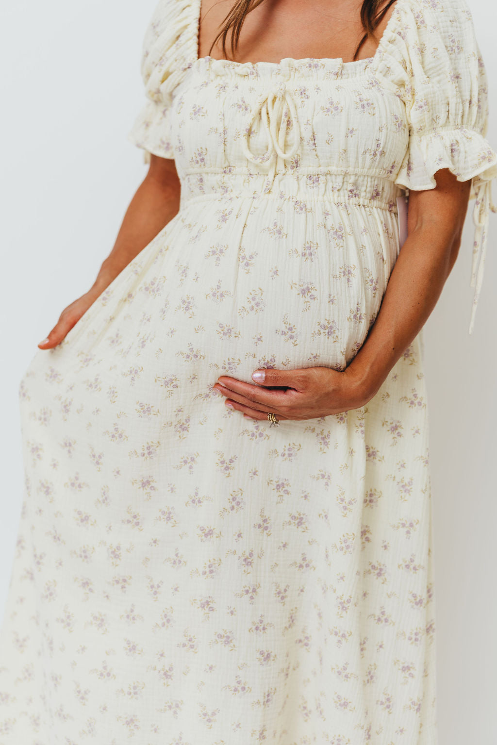 Savanna Steppe 100% Cotton Dress in Lilac - Bump Friendly & Inclusive Sizing (S-3XL)