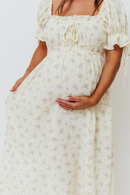 Savanna Steppe 100% Cotton Dress in Lilac - Bump Friendly & Inclusive Sizing (S-3XL)