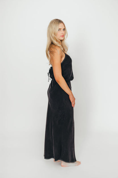 Romana Cami Top and Skirt Set in Black