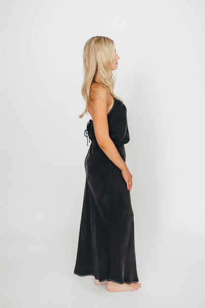 Romana Cami Top and Skirt Set in Black