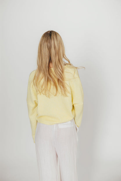 Piper Cardigan Top in Butter