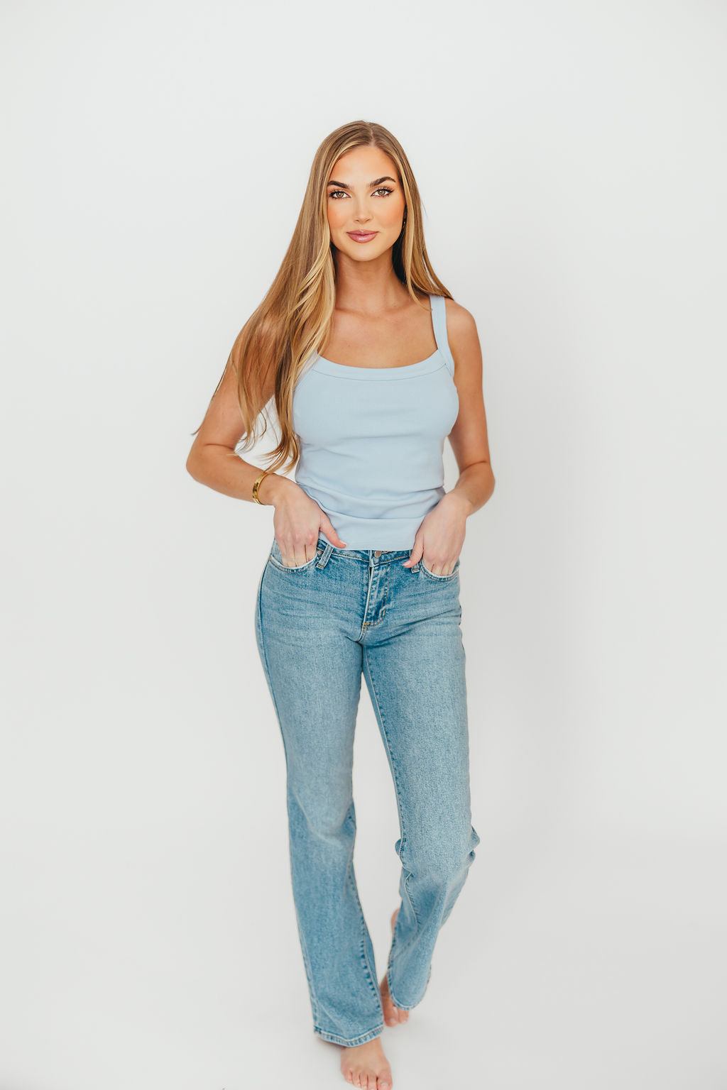 Indie Low Rise Vintage Slim Bootcut in Light Denim