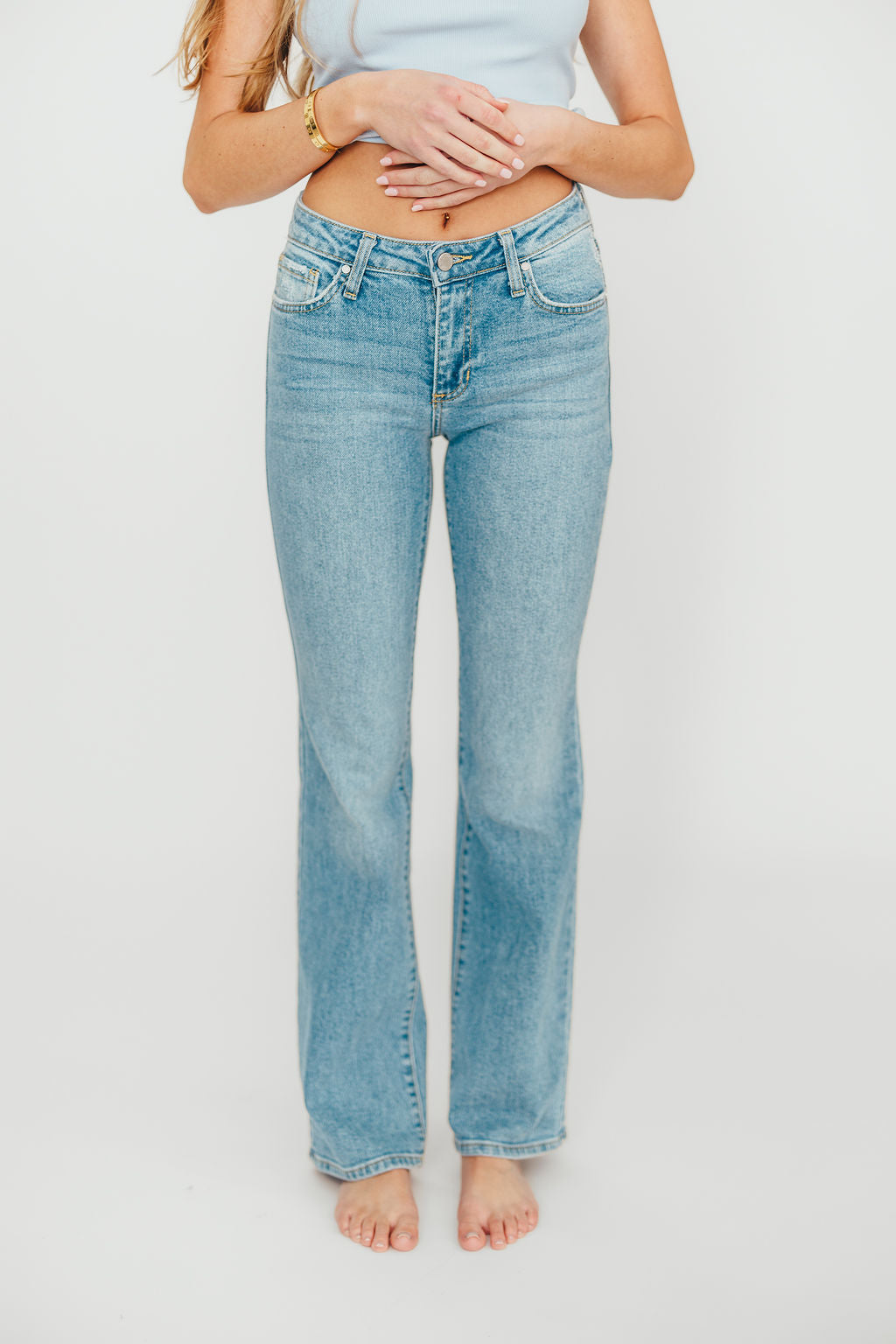 Indie Low Rise Vintage Slim Bootcut in Light Denim