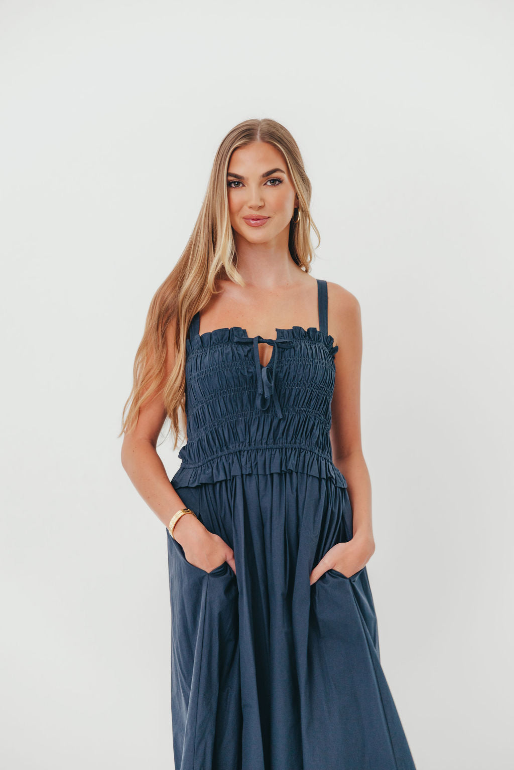 Juniper Midi Dress in Ink
