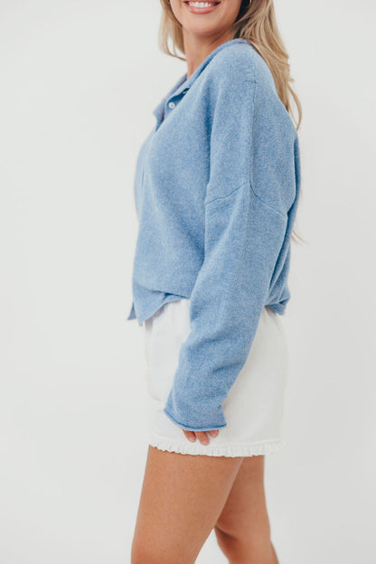 Piper Cardigan in Dusty Blue