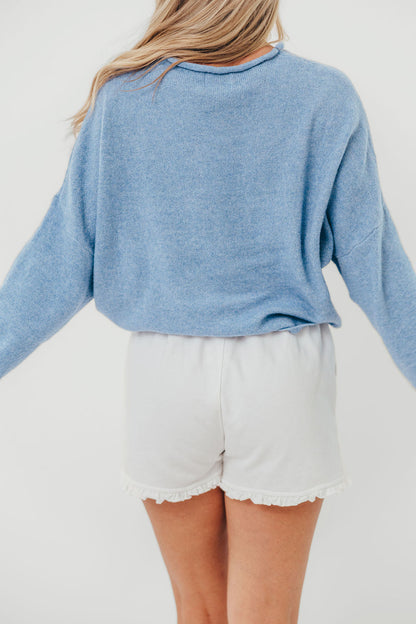 Piper Cardigan in Dusty Blue