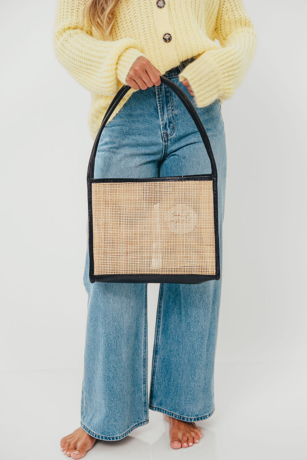 Gatra Rattan Tote in Black